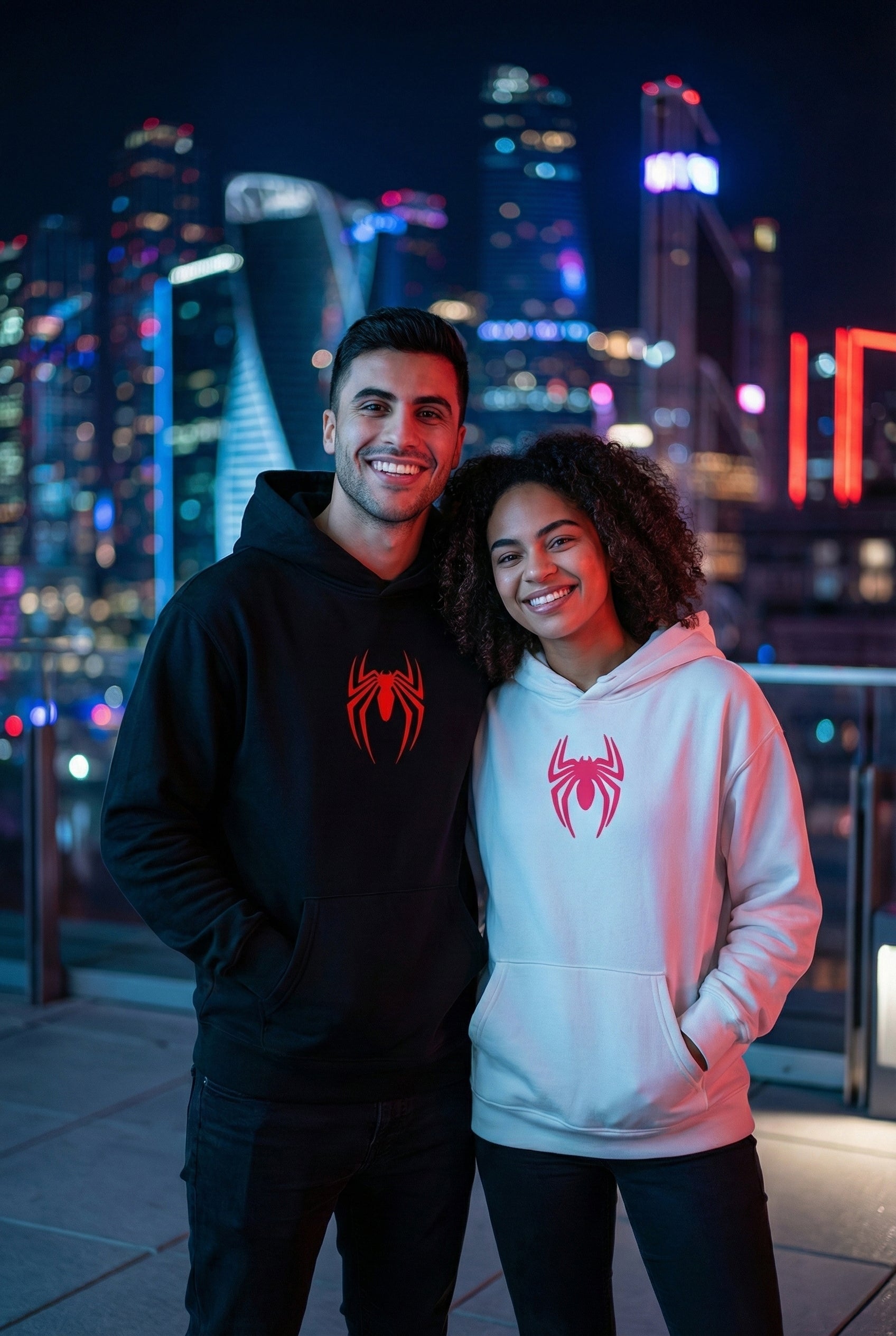 Couple Spider Hoodie – Matching His & Her