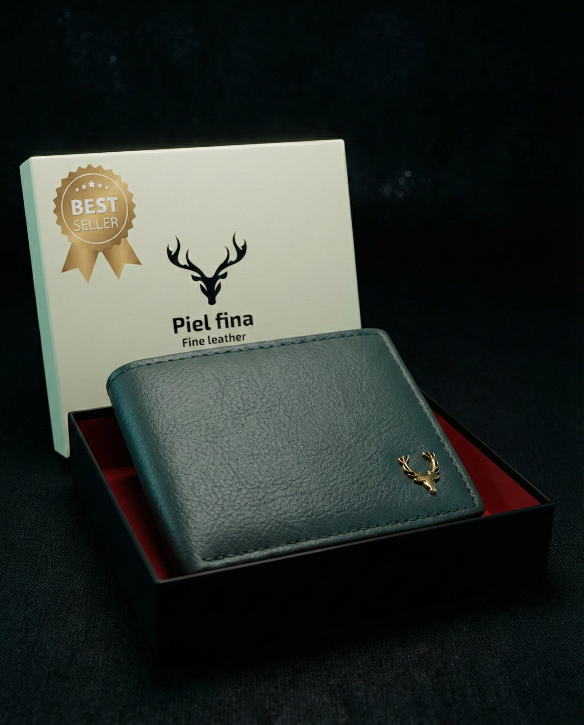 Piel Fina RFID Protected Genuine Leather Wallet for Men – Premium Slim Bi-Fold Men’s Wallet