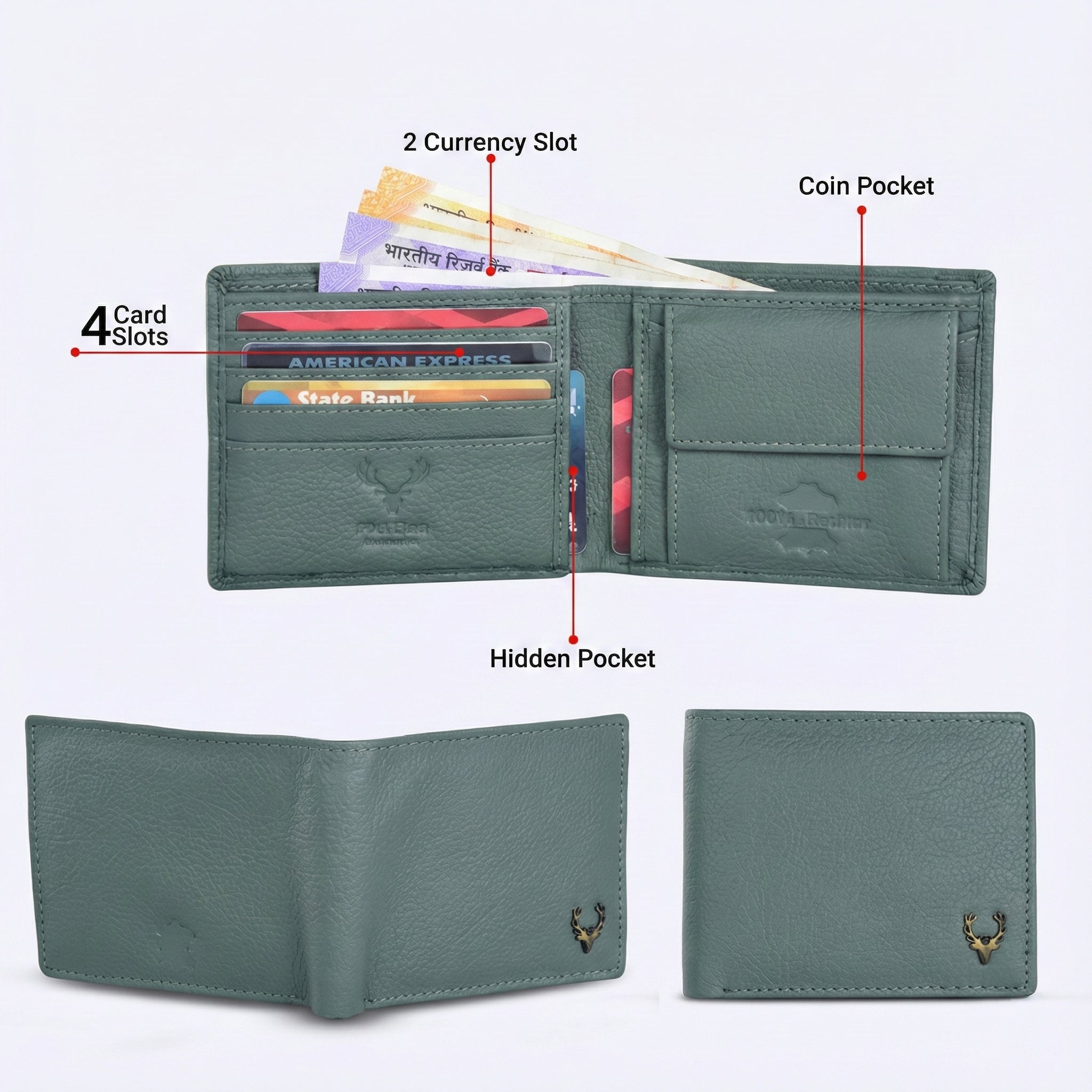 Piel Fina RFID Protected Genuine Leather Wallet for Men – Premium Slim Bi-Fold Men’s Wallet
