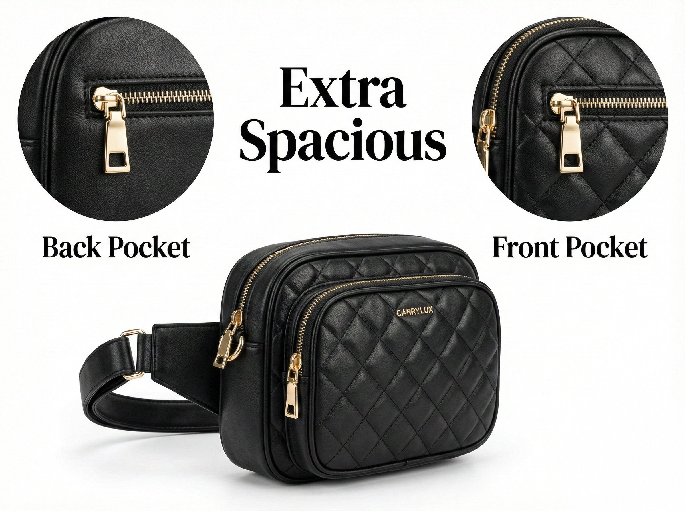 Luxury Quilted Crossbody Shoulder Bag – Premium PU Leather