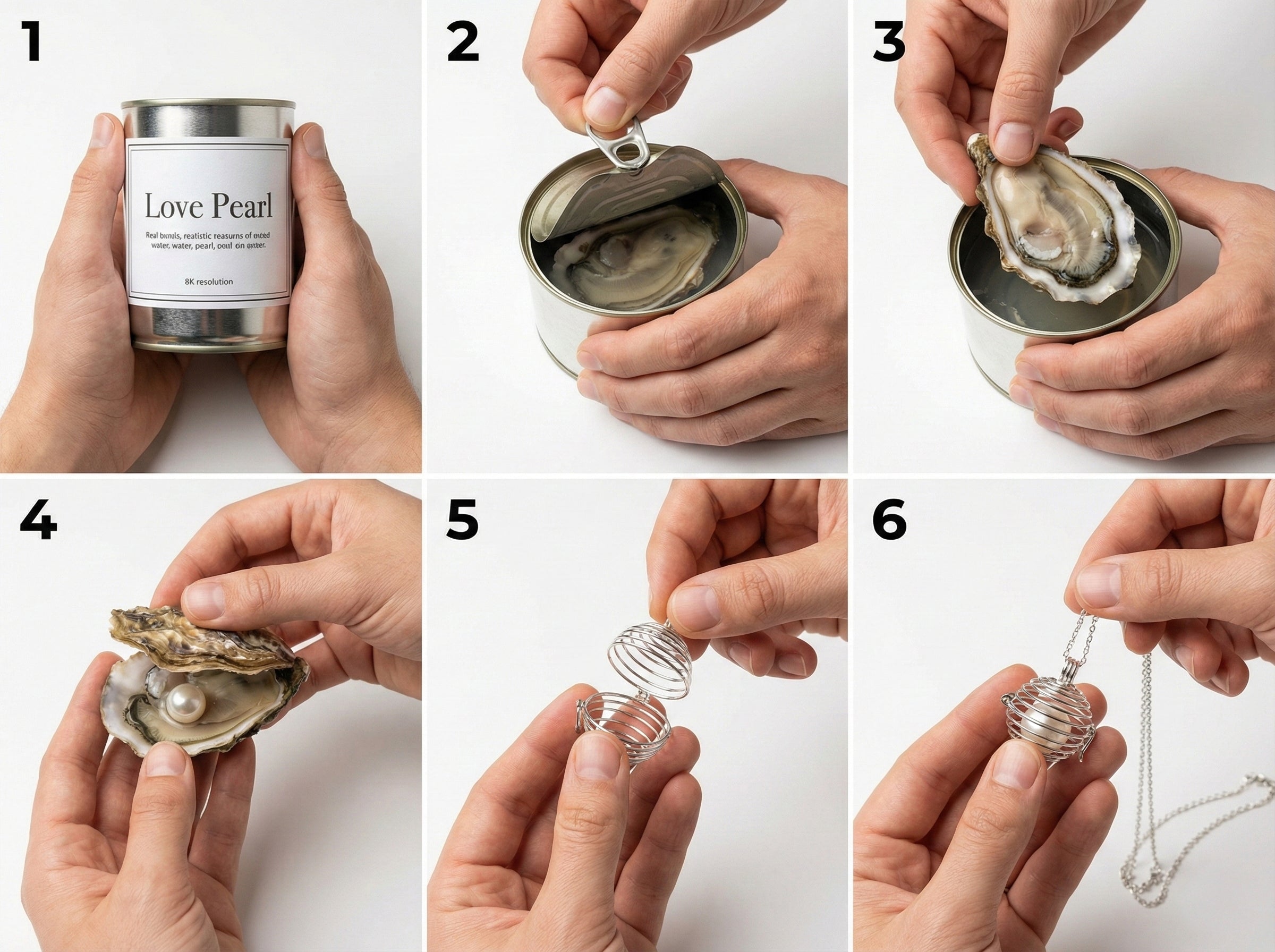 Love Pearl in Oyster Necklace Gifting Set with Ring & Earrings | Romantic Surprise Gift | Amanishe Studio