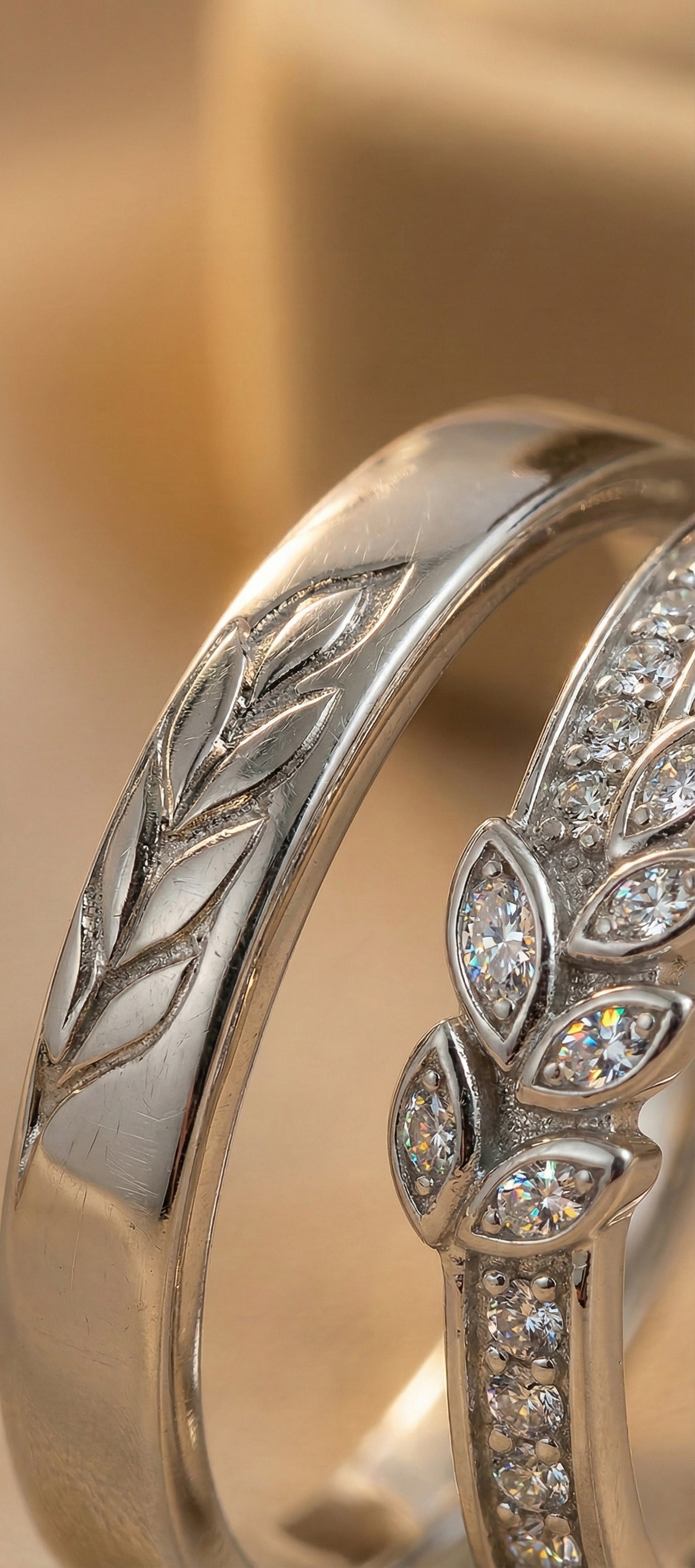 Premium Silver Couple Promise Rings – Adjustable Matching Ring Set for Men & Women (Pack of 2)